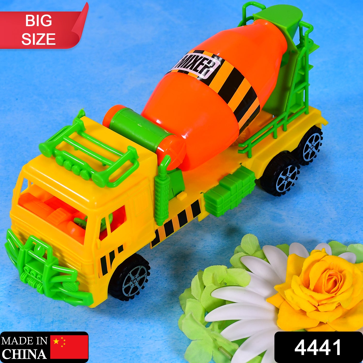 4441 Cement Mixer Truck Pushback Toy For Kids 4441 Cement Mixer Truck Pushback Toy For Kids